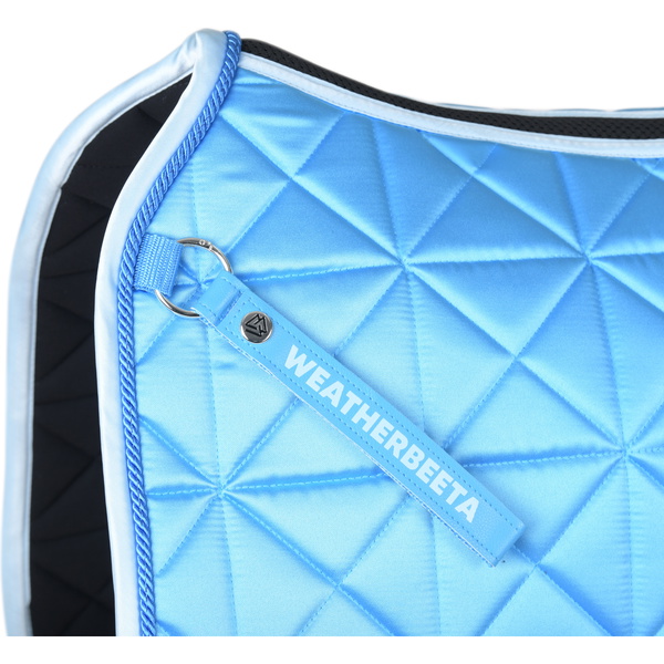 2026 WeatherBeeta Satin Luxe Air-Tec Dressage Saddle Pad 1030348011 - Bright Blue